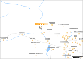 map of Durrāni