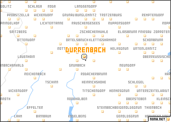 map of Dürrenbach