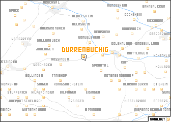 map of Dürrenbüchig