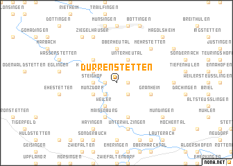 map of Dürrenstetten