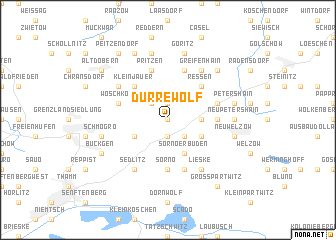 map of Dürrewolf