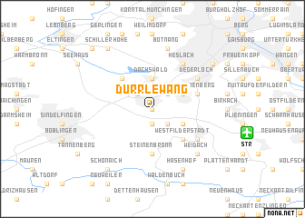 map of Dürrlewang