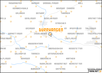 map of Dürrwangen