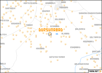 map of Dūrsūnābād