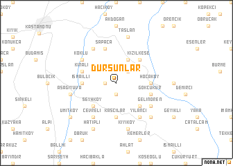 map of Dursunlar