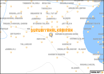 map of Durūbīyah al Kabīrah