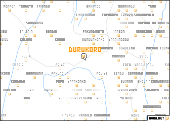 map of Durukoro