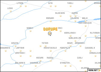 map of Dūrupe