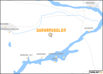 map of Durwards Glen