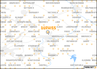 map of Dürwiß