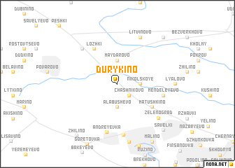 map of Durykino