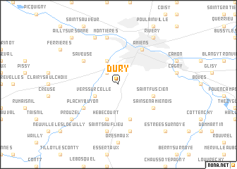 map of Dury