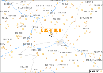 map of Dušanovo