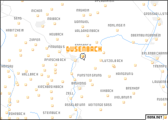 map of Dusenbach