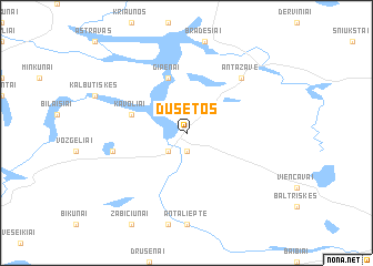 map of Dusetos