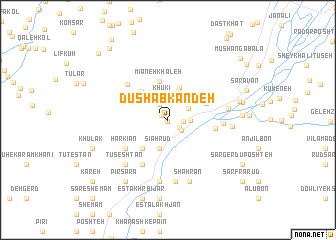 map of Dūshāb Kandeh