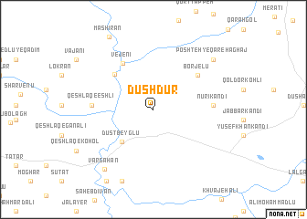 map of Dūshdūr