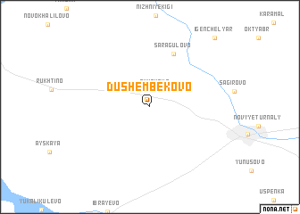 map of Dushembekovo