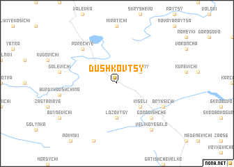 map of Dushkovtsy