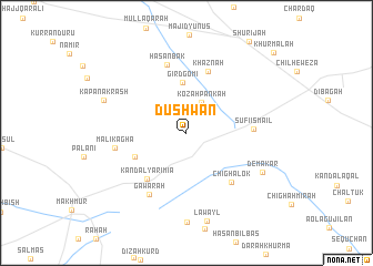 map of Dūshwān