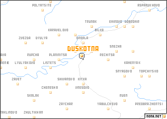 map of Dŭskotna