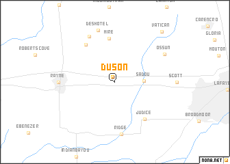 map of Duson