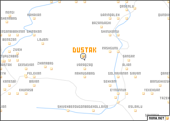 map of Dūstak