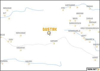 map of Dūstak