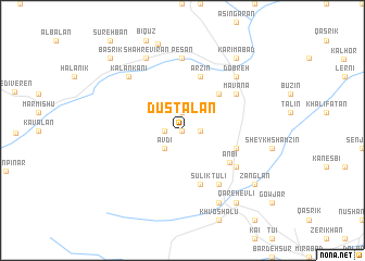 map of Dūstālān