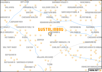 map of Dūst ‘Alīābād