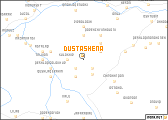 map of Dūst Āshenā