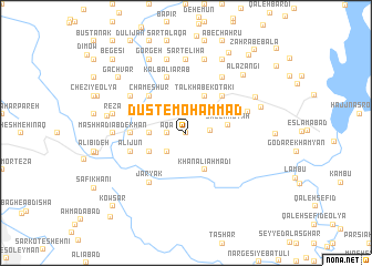 map of Dūst-e Moḩammad