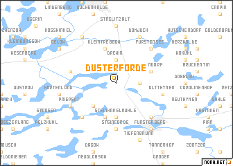 map of Düsterförde