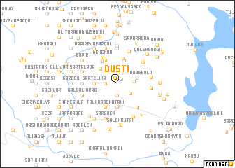 map of Dūstī