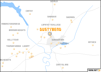 map of Dusty Bend