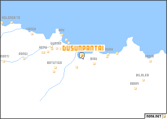 map of Dusunpantai