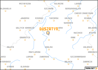 map of Duszatyn