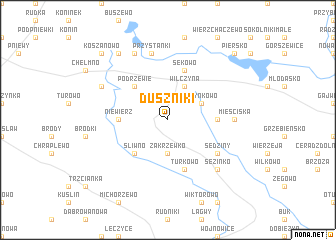 map of Duszniki