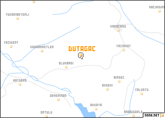 map of Dutağaç