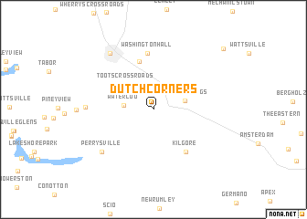 map of Dutch Corners