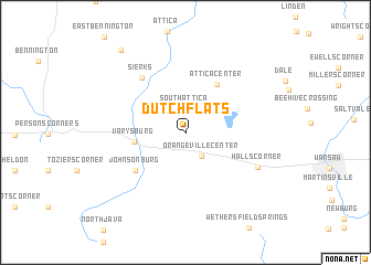 map of Dutch Flats