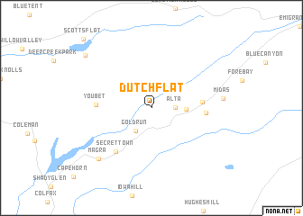 map of Dutch Flat