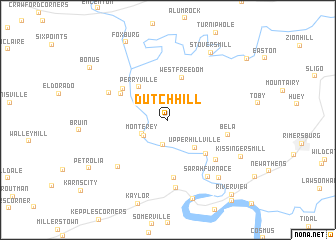 map of Dutch Hill