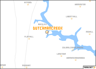 map of Dutchman Creek