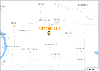 map of Dutch Mills