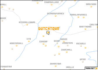 map of Dutchtown