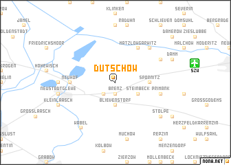 map of Dütschow