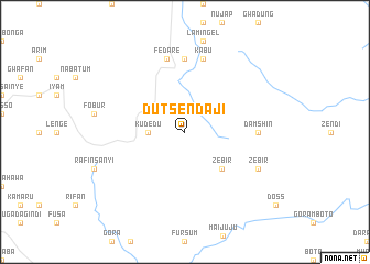 map of Dutsen Daji