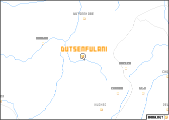 map of Dutsen Fulani