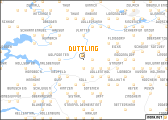 map of Düttling